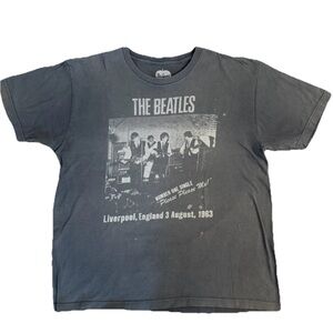 Beatles Please Please Me 1963 Shirt XL Distressed Fade Grunge Y2K‎
